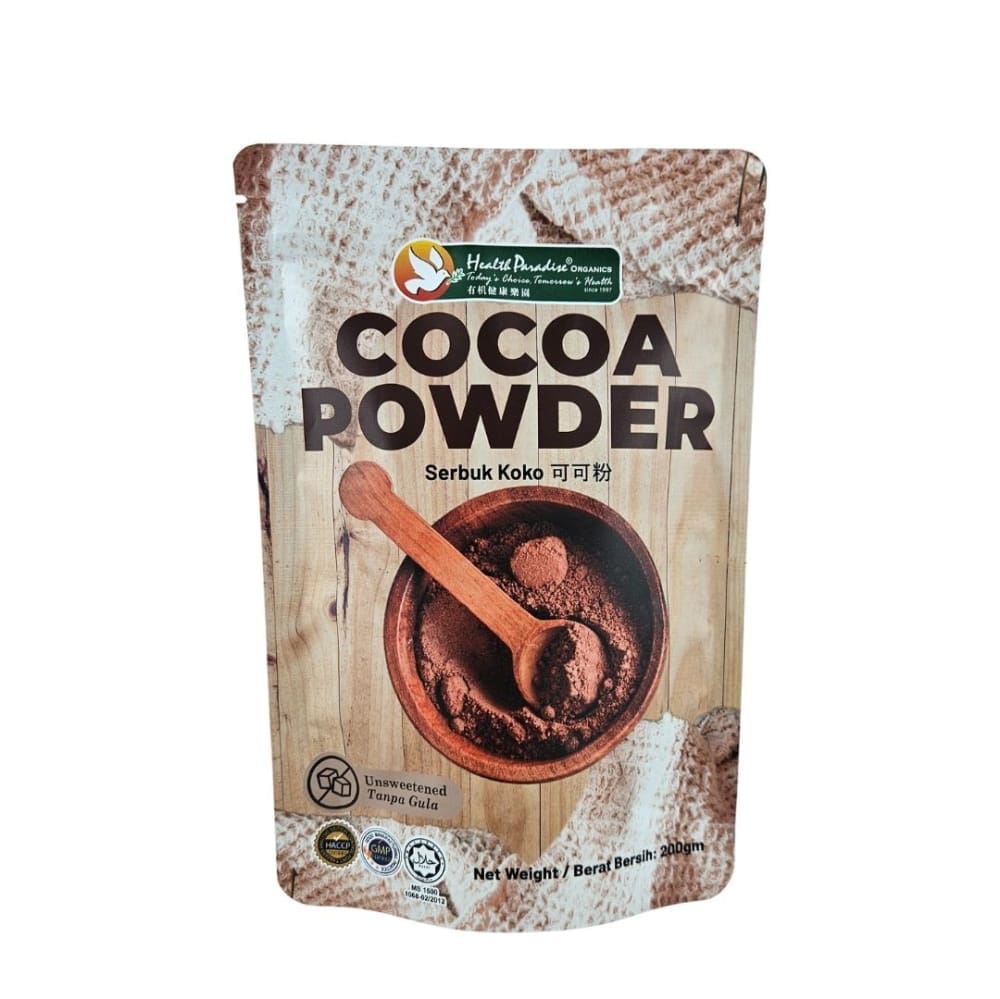 Health Paradise Organic Pure Cocoa Powder 200g