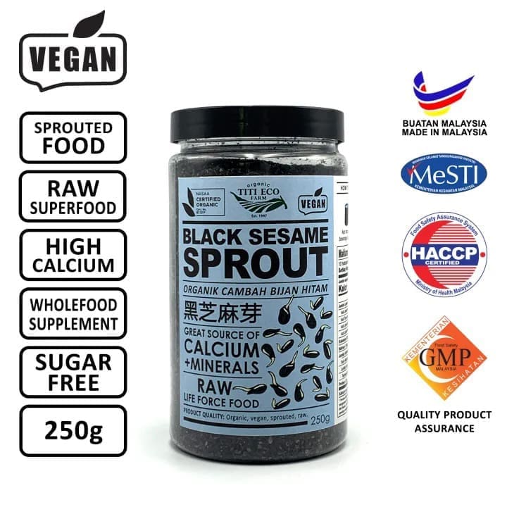 Titi Eco Organic Black Sesame Sprout 250g