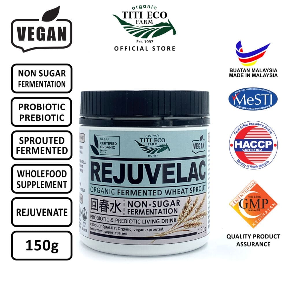 Titi Eco Organic Rejuvelac Fermented Wheat Sprout 150g (Copy)