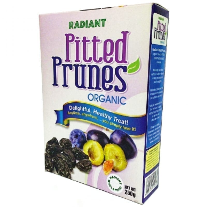 Radiant Pitted Prunes ,Organic 250g
